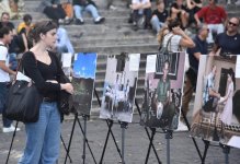 Ermənistanın Azərbaycana qarşı mina müharibəsi Romada fotofaktlarla nümayiş etdirilib (FOTO)