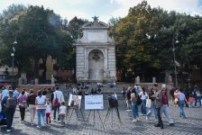 Ermənistanın Azərbaycana qarşı mina müharibəsi Romada fotofaktlarla nümayiş etdirilib (FOTO)