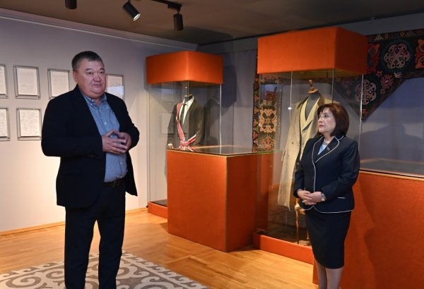 Sahibə Qafarova Bişkekdə Çingiz Aytmatovun ev-muzeyini ziyarət edib (FOTO)
