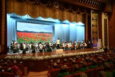 Leyla Əliyeva Aşqabadda Türkmənistan Dövlət Simfonik Orkestrinin konsertini izləyib (FOTO)