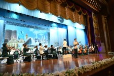 Leyla Əliyeva Aşqabadda Türkmənistan Dövlət Simfonik Orkestrinin konsertini izləyib (FOTO)