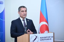 Alyona Əliyeva Mədəniyyət və Sənətkarlıq üzrə Bakı Dövlət Peşə Təhsili Mərkəzində inklüziv təlim və tədris mərkəzinin açılışında iştirak edib (FOTO)