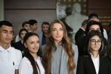 Alyona Əliyeva Mədəniyyət və Sənətkarlıq üzrə Bakı Dövlət Peşə Təhsili Mərkəzində inklüziv təlim və tədris mərkəzinin açılışında iştirak edib (FOTO)