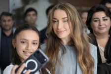 Alyona Əliyeva Mədəniyyət və Sənətkarlıq üzrə Bakı Dövlət Peşə Təhsili Mərkəzində inklüziv təlim və tədris mərkəzinin açılışında iştirak edib (FOTO)