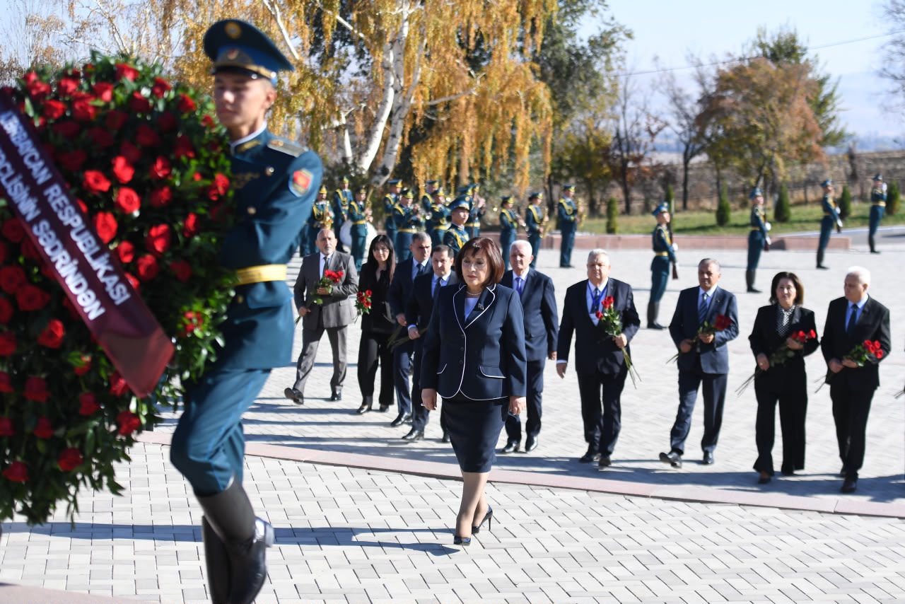 Sahibə Qafarova Bişkekdə Çingiz Aytmatovun ev-muzeyini ziyarət edib (FOTO)