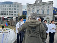 Azərbaycanlı itkin ailələri Avropa Parlamenti qarşısında etiraz aksiyası keçirib (FOTO)