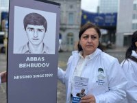 Azərbaycanlı itkin ailələri Avropa Parlamenti qarşısında etiraz aksiyası keçirib (FOTO)