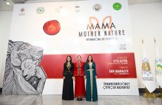 Heydər Əliyev Fondunun vitse-prezidenti Leyla Əliyeva Aşqabadda MAMA “Ana təbiət” beynəlxalq incəsənət sərgisinin açılışında iştirak edib (FOTO)