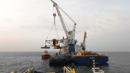 “Şahdəniz Kompressiya” layihəsi üzrə dənizdə tikinti işlərinə başlanılıb - bp (FOTO)
