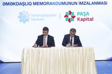 “PAŞA Kapital” və İnnovasiyalar Mərkəzi arasında Anlaşma Memorandumu imzalanıb (FOTO)