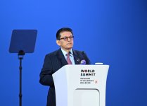 Heydər Əliyev Fondunun vitse-prezidenti Leyla Əliyeva Səmərqənddə Uşaqların rifahına investisiya mövzusunda Ümumdünya Sammitinin açılış mərasimində iştirak edib (FOTO)
