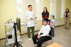 Heydər Əliyev Fondunun vitse-prezidenti Leyla Əliyeva Səmərqənddə xüsusi qayğıya ehtiyacı olan uşaqlar üçün yaradılan mərkəzlərin fəaliyyəti ilə tanış olub (FOTO)