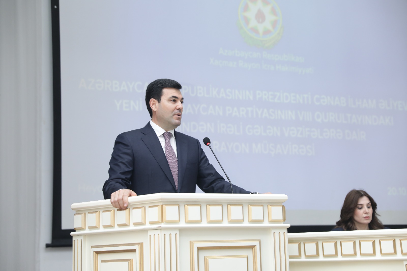 Xaçmazda YAP-ın VIII Qurultayında Prezident İlham Əliyevin nitqindən irəli gələn vəzifələrə dair müşavirə keçirilib (FOTO)