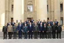 XİN-də Milli Müdafiə Universitetinin akademik kursunun iştirakçıları ilə görüş keçirilib (FOTO)