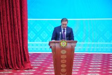 Səfir Sərdar Berdiməhəmmədovun Azərbaycan dilinə tərcümə edilmiş kitabının təqdimatında çıxış edib (FOTO)