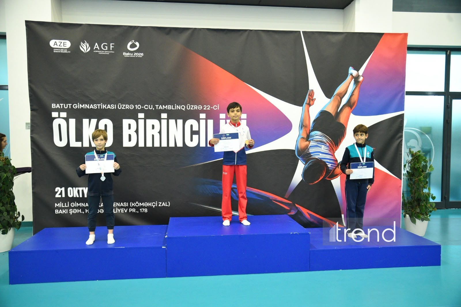 Batut gimnastikası və tamblinq üzrə ölkə birinciliyi keçirilib (FOTO)