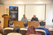 “Zərərli xarici təsirlərə və saxta xəbərlərə qarşı sayıqlığın artırılmasına dəstək” layihəsi AzMİU-da (FOTO/VİDEO)