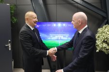 Canni İnfantino Prezident İlham Əliyevə xatirə hədiyyələri təqdim etdi (FOTO)