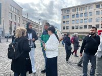 Azərbaycanlı itkin ailələri Brüsseldə silsilə aksiyalar keçirib (FOTO)