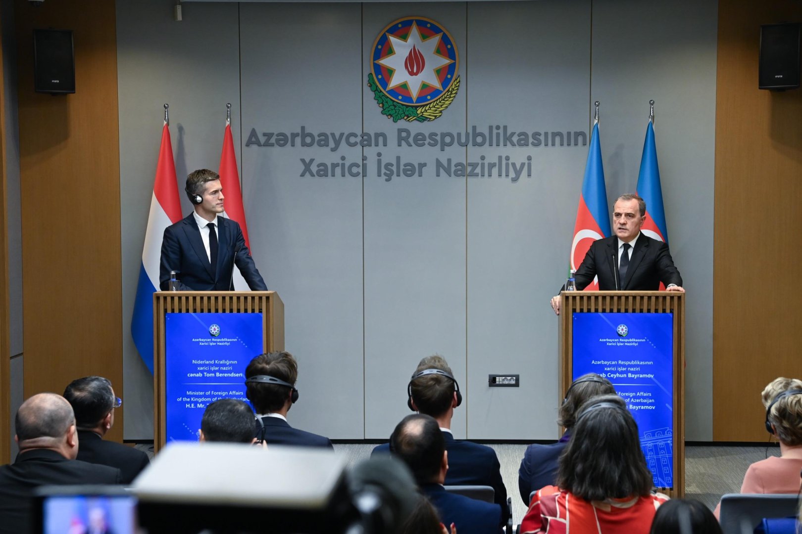 Azərbaycan və Niderland siyasi və iqtisadi əməkdaşlığı genişləndirməyi müzakirə ediblər (FOTO)