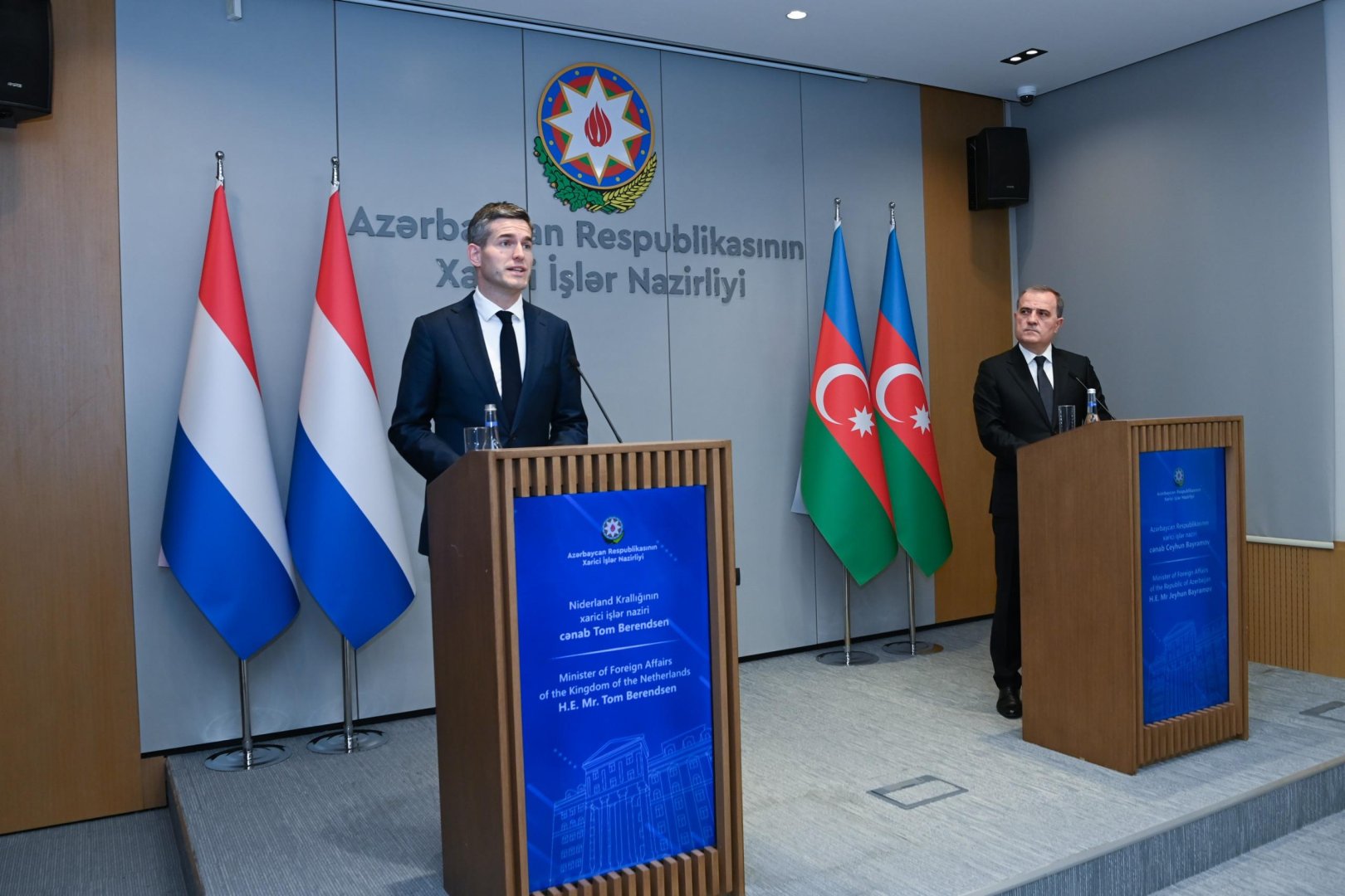Azərbaycan və Niderland siyasi və iqtisadi əməkdaşlığı genişləndirməyi müzakirə ediblər (FOTO)