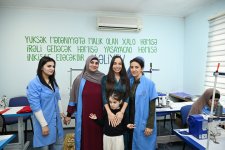 Leyla Əliyeva və Alyona Əliyeva Şamaxıda sosial tikiş müəssisəsinin fəaliyyəti ilə tanış olublar (FOTO)