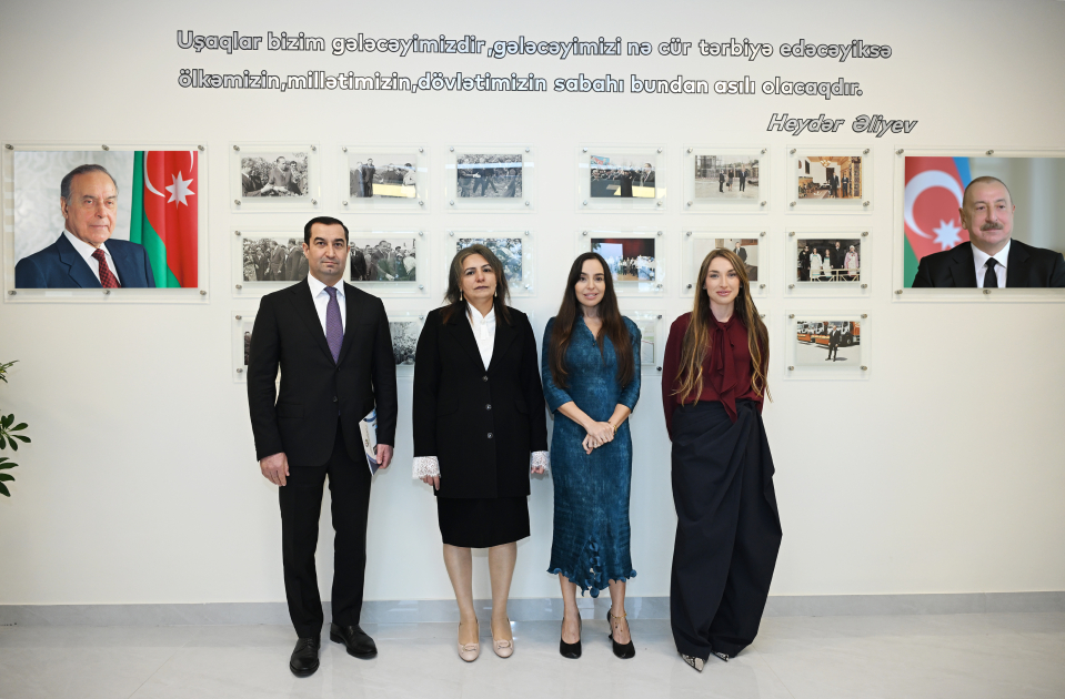 Leyla Əliyeva və Alyona Əliyeva Xınıslı körpələr evi-uşaq bağçasının açılışında iştirak ediblər (FOTO)