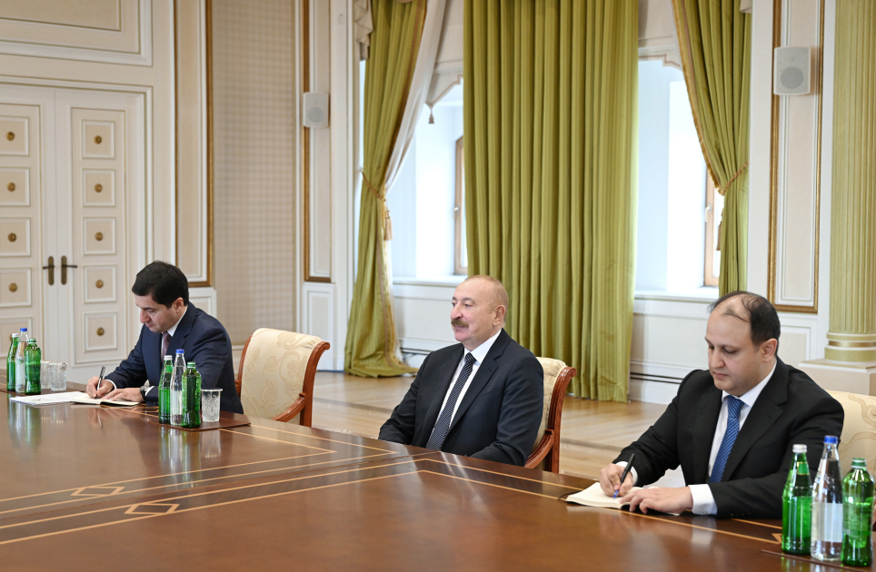 Prezident İlham Əliyev İslam Əməkdaşlıq Təşkilatının baş katibini qəbul edib (FOTO)