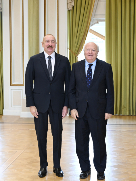 Azərbaycan Prezidenti İlham Əliyev BMT-nin Sivilizasiyalar Alyansının ali nümayəndəsini qəbul edib (FOTO/VİDEO)