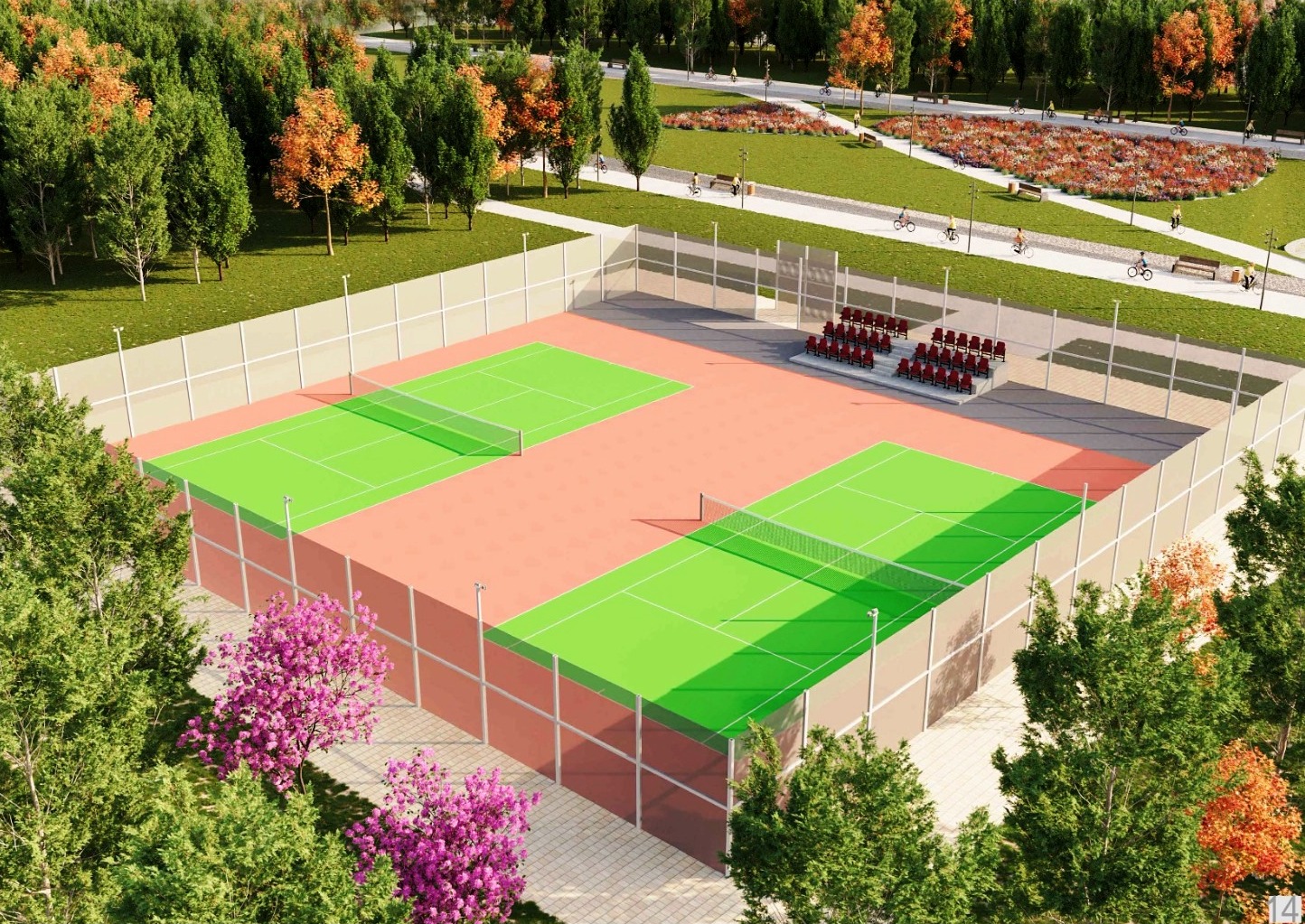 Bakının mərkəzində yeni park salınır (FOTO)