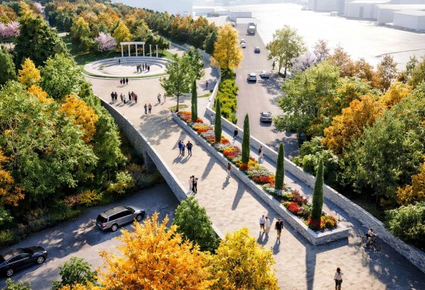 Bakının mərkəzində yeni park salınır (FOTO)