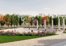 Bakının mərkəzində yeni park salınır (FOTO)
