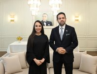 Heydər Əliyev Fondunun vitse-prezidenti Leyla Əliyeva Müsəlman Ağsaqqalları Şurasının Baş katibi Məhəmməd Əbdülsalam ilə görüşüb (FOTO)