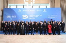 Prezident İlham Əliyev VII Ümumdünya Mədəniyyətlərarası Dialoq Forumunun açılışında çıxış edib (FOTO)