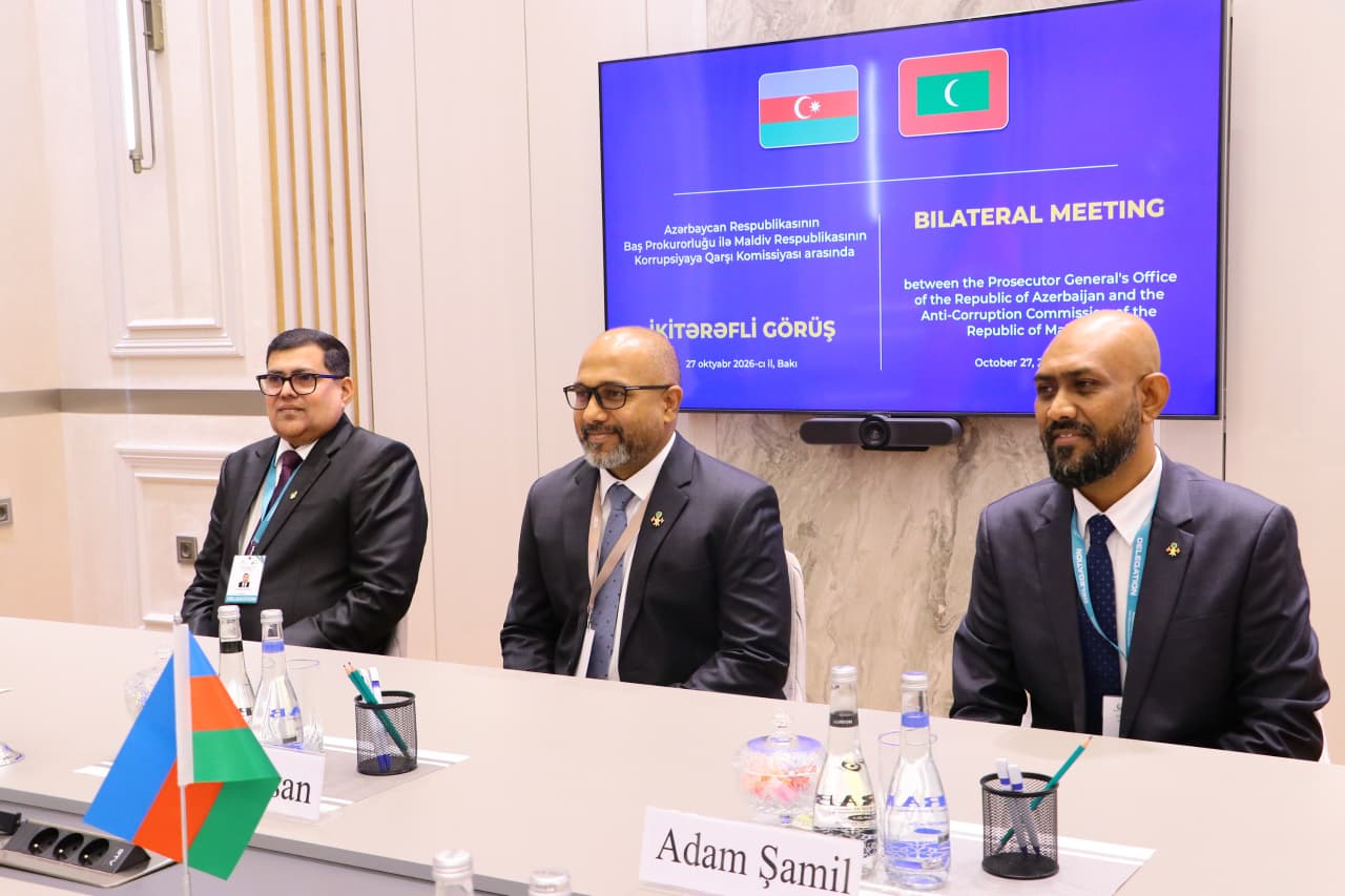 Baş prokuror Misir və Maldivin antikorrupsiya qurumlarının rəhbərləri ilə görüşüb (FOTO)