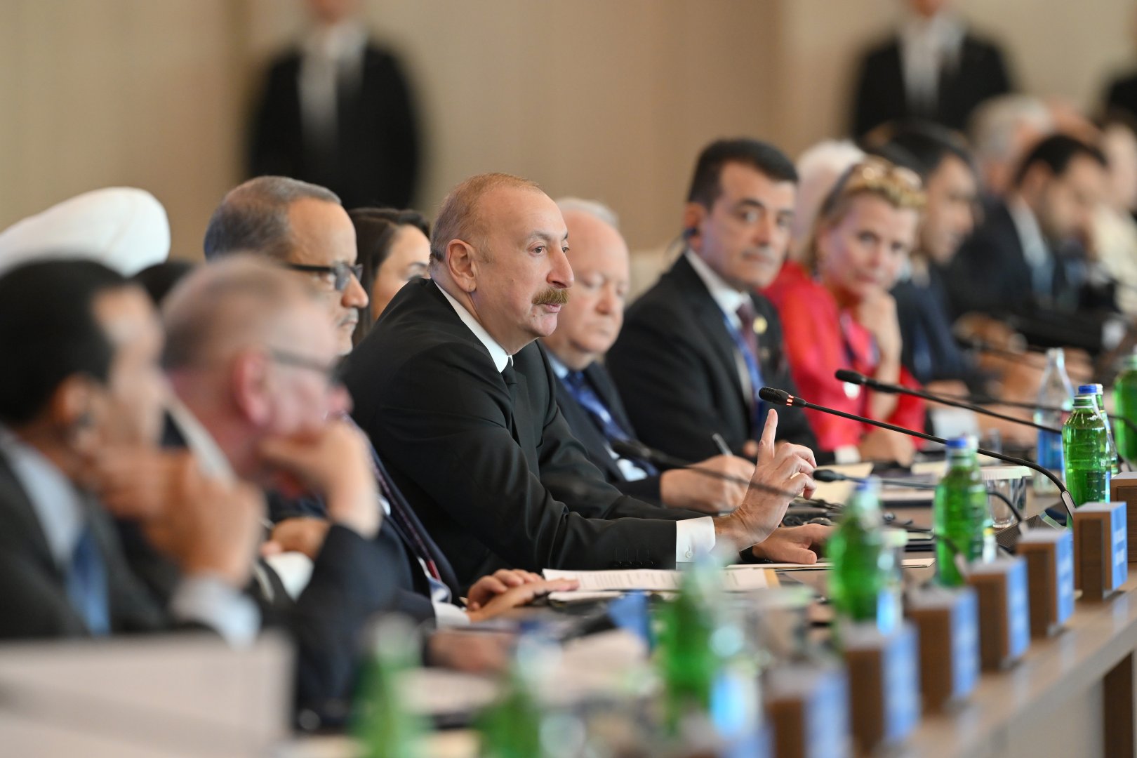 Prezident İlham Əliyev VII Ümumdünya Mədəniyyətlərarası Dialoq Forumunun açılışında çıxış edib (FOTO)