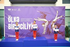 Akrobatika və aerobika gimnastikası üzrə ölkə birinciliklərinə start verilib (FOTO)