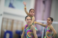 Akrobatika və aerobika gimnastikası üzrə ölkə birinciliklərinə start verilib (FOTO)