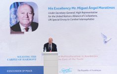 Heydər Əliyev Fondunun vitse-prezidenti Leyla Əliyeva ICESCO-nun “Sülh kitabı”nın Azərbaycana həsr edilən III nəşrinin təqdimatında iştirak edib (FOTO)