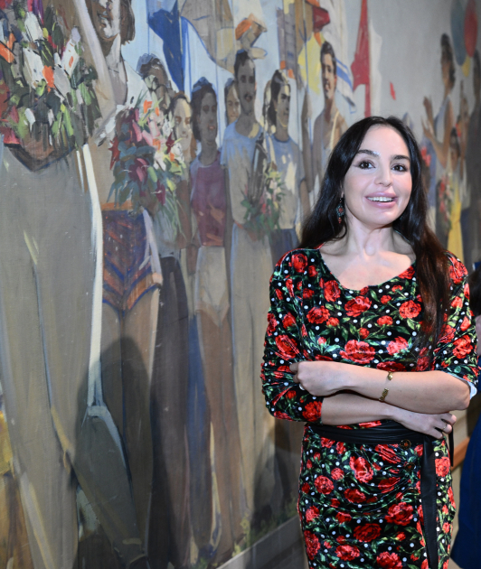 Leyla Əliyeva və Alyona Əliyeva Azərbaycan Rəngkarlığı Muzeyində “ENQRAM” sərgisinin açılışında iştirak ediblər (FOTO)