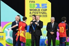 Prezident İlham Əliyev “FIFA U-15 World Cup and Festival”ın final matçını izləyib, mükafatlandırma mərasimində iştirak edib (FOTO)