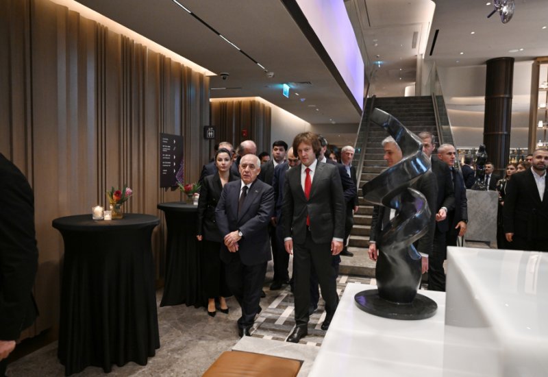Azərbaycanın və Gürcüstanın Baş nazirləri “ART Riverfront Hotel Tbilisi”nin açılışında iştirak ediblər (FOTO/VİDEO)