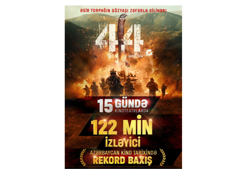 “44” filminin kinoteatr nümayişində rekord izləyici qeydə alınıb