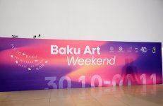 Heydər Əliyev Fondunun vitse-prezidenti Leyla Əliyeva və Alyona Əliyeva “Art Weekend”in rəsmi açılışında iştirak ediblər (FOTO)